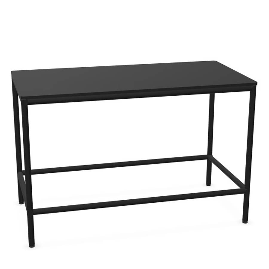 BOSSE S-Desk Stehtisch | Black Edition | Platte Schwarz