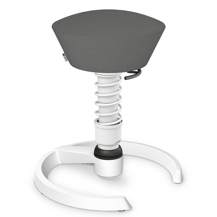 Aeris Swopper Cura grau meliert | Gestell weiß | Gleiter