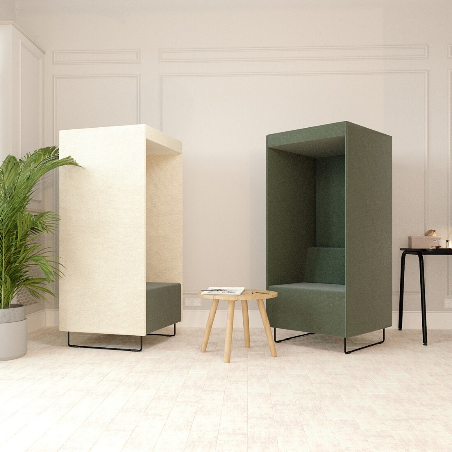 Bejot Quadra Phonebox in der Farbe grün und beige