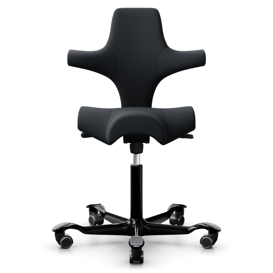 HAG Capisco 8106 Stoff Oceanic schwarz OCI001, Gestell schwarz