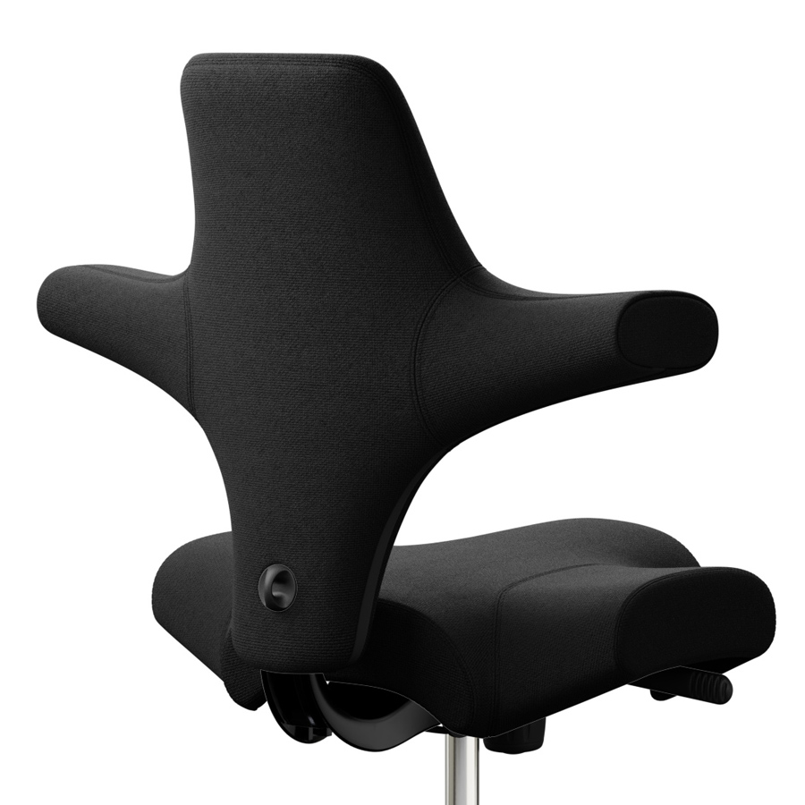 HAG CAPISCO 8106 Stoff Cura schwarz mit Sattelsitz - Nahaufnahme