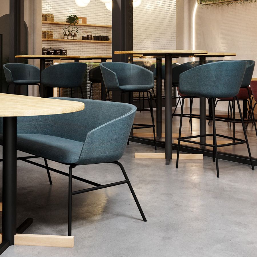 Bejot Oxco small gepolsterte Sitzbank OXSL215 Stoff Cura CR667