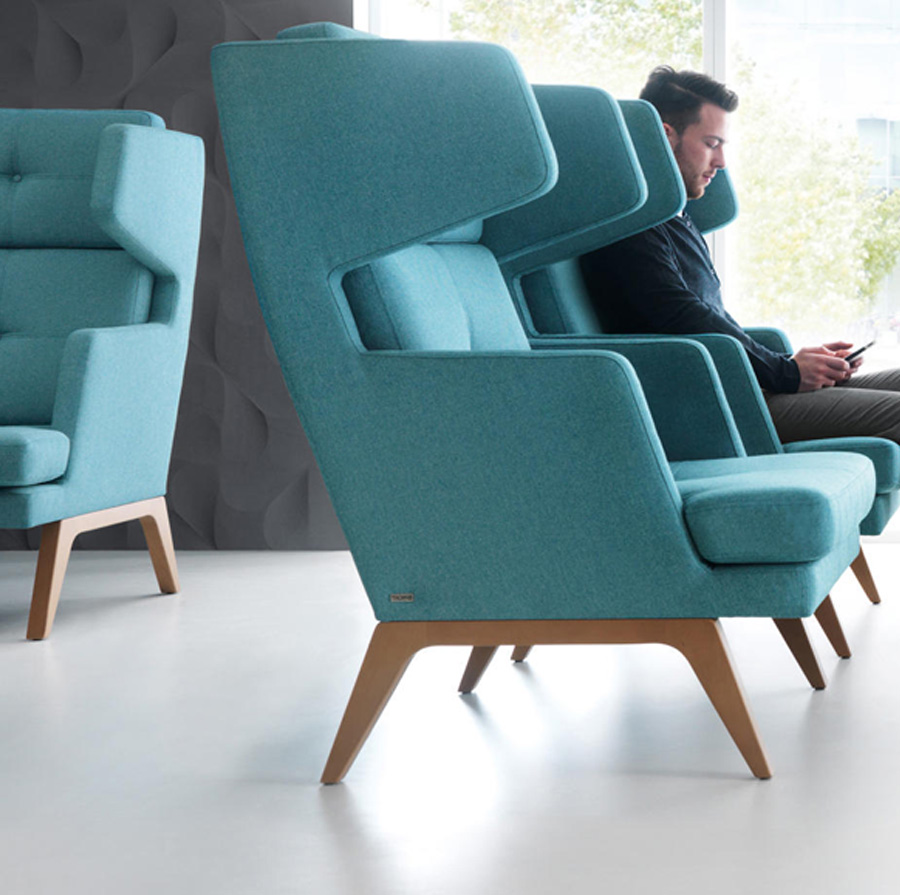 Profim October Loungesessel Ohrensessel hohe Rückenlehne