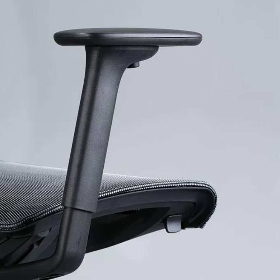 narbutas D-Chair Bürodrehstuhl schwarz - Detail 4D Armlehne