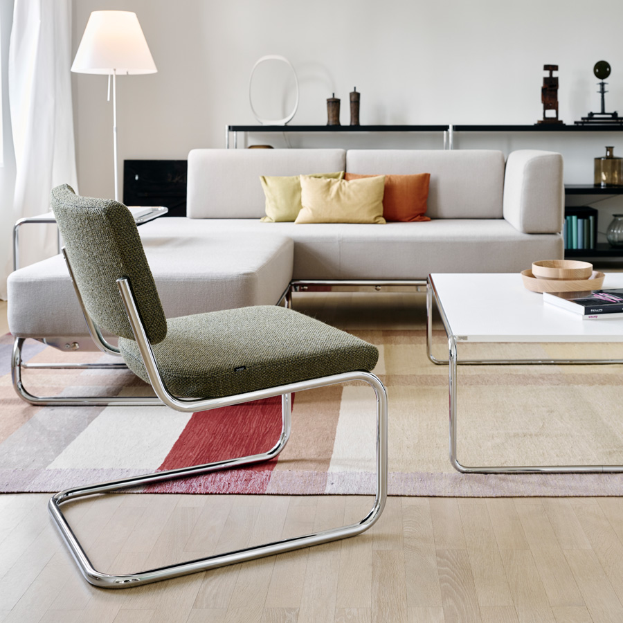 THONET Stahlrohr-Lounge-Freischwinger - Beispielbild