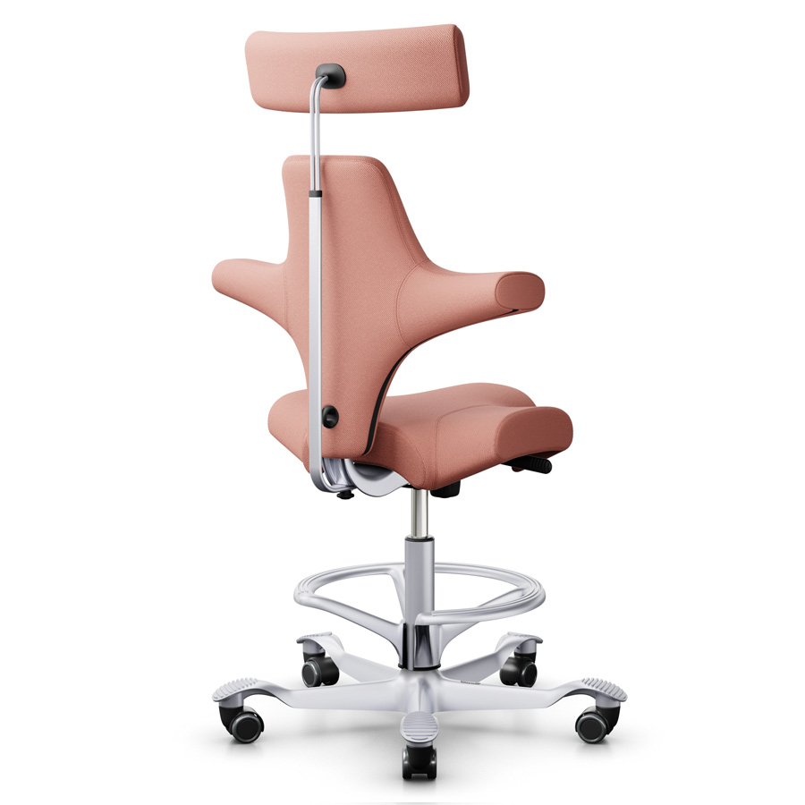 HAG CAPISCO 8106 - Stoff Select 64213 lachsrosa- mit Nackenstütze-silber