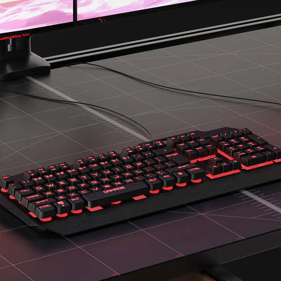 Tischplatte mit Lineal Aufdruck für optimale Muscle-Memory