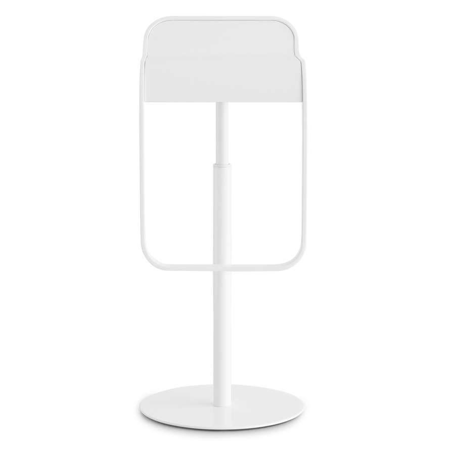 lapalma LEM S80 Barhocker | Gestell weiß | Gasfeder weiß | Sitzfläche Fenix weiss