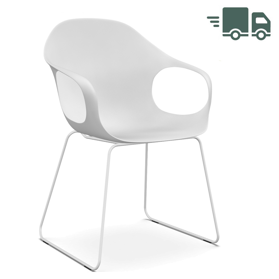 Kristalia weiß mit Kufengestell weiß schnell geliefert