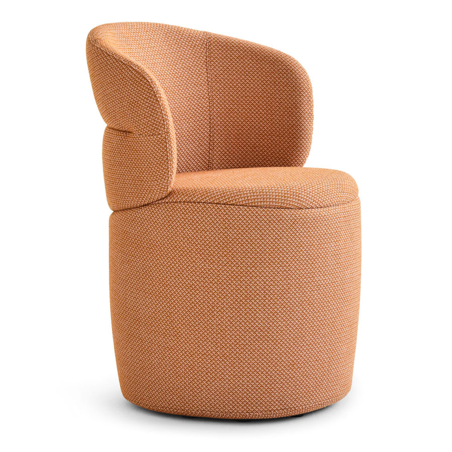 Noti Ekori gepolstert mit Sockel, Farbe Cleo Peach