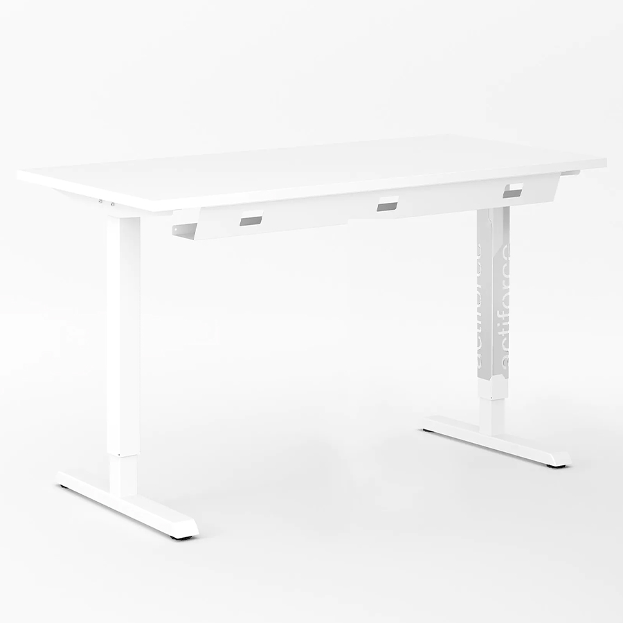 Actiforce Pluto Gamingtisch Gestell weiß Rückseite