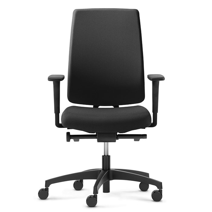 Dauphin Indeed operator 7046 schwarz mit Polsterrückenlehne