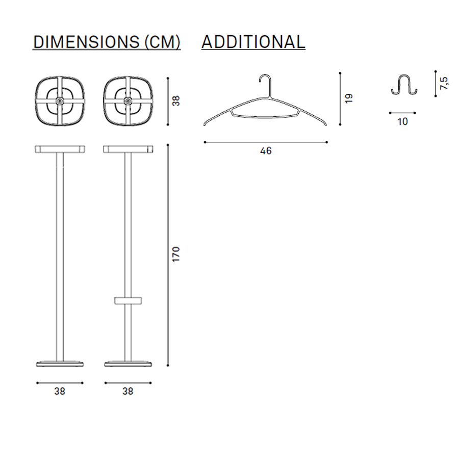 Cascando PLUS Abmessungen