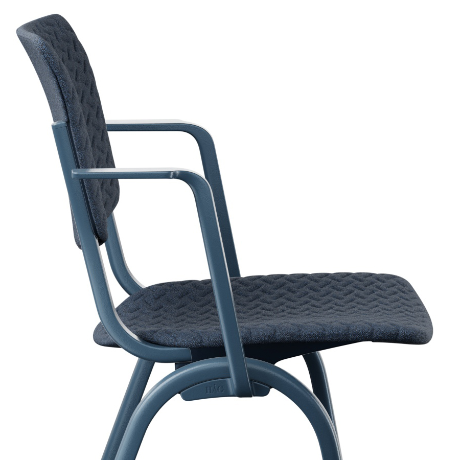 HAG Celi 9160 | Mit Armlehnen | Bezug CeliKnit Crowberry | Kunststoff Crowberry | Gestell Blueberry