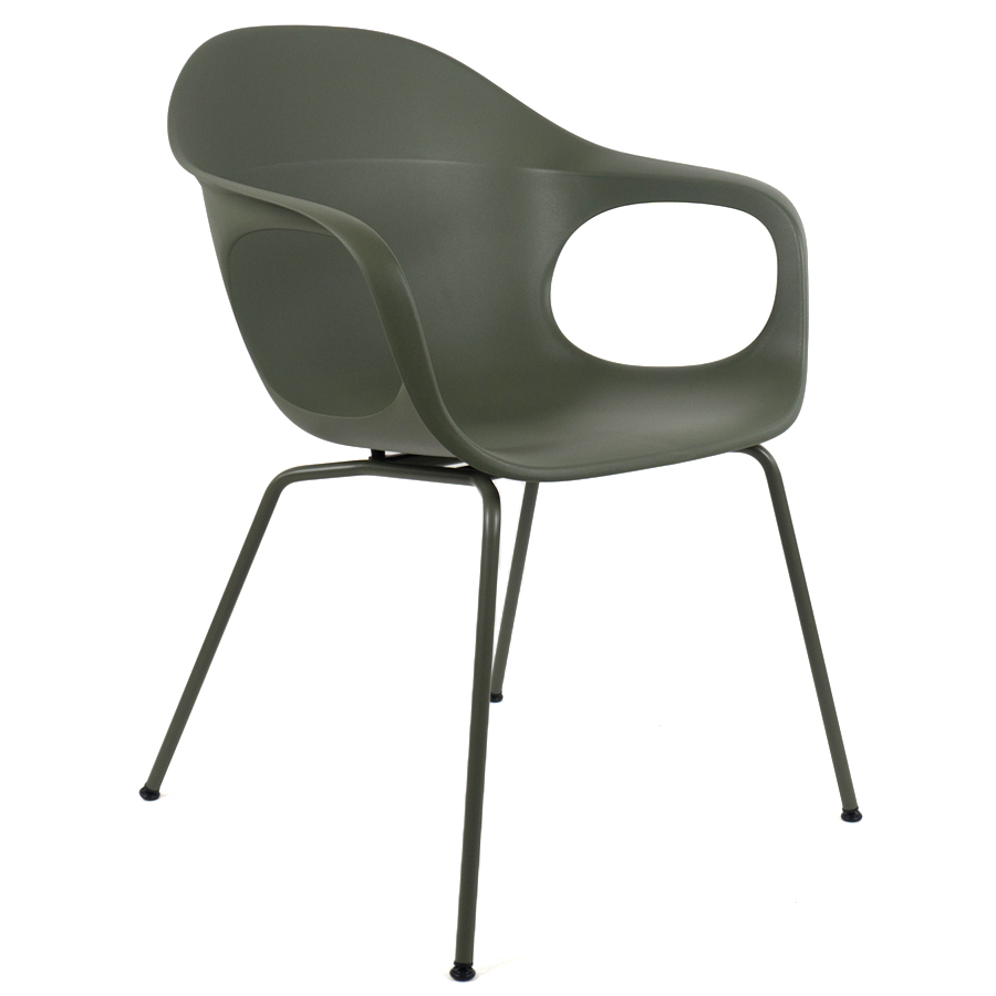 Kristalia ELEPHANTINO Stuhl mit Vierfußgestell Farbe agave