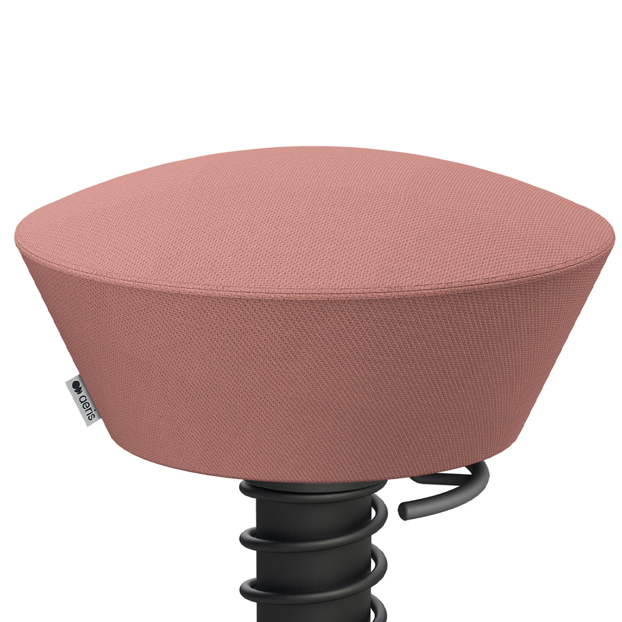 Aeris Swopper Select Wolle blassrosa - Rollen - Gestell schwarz - Nahaufnahme