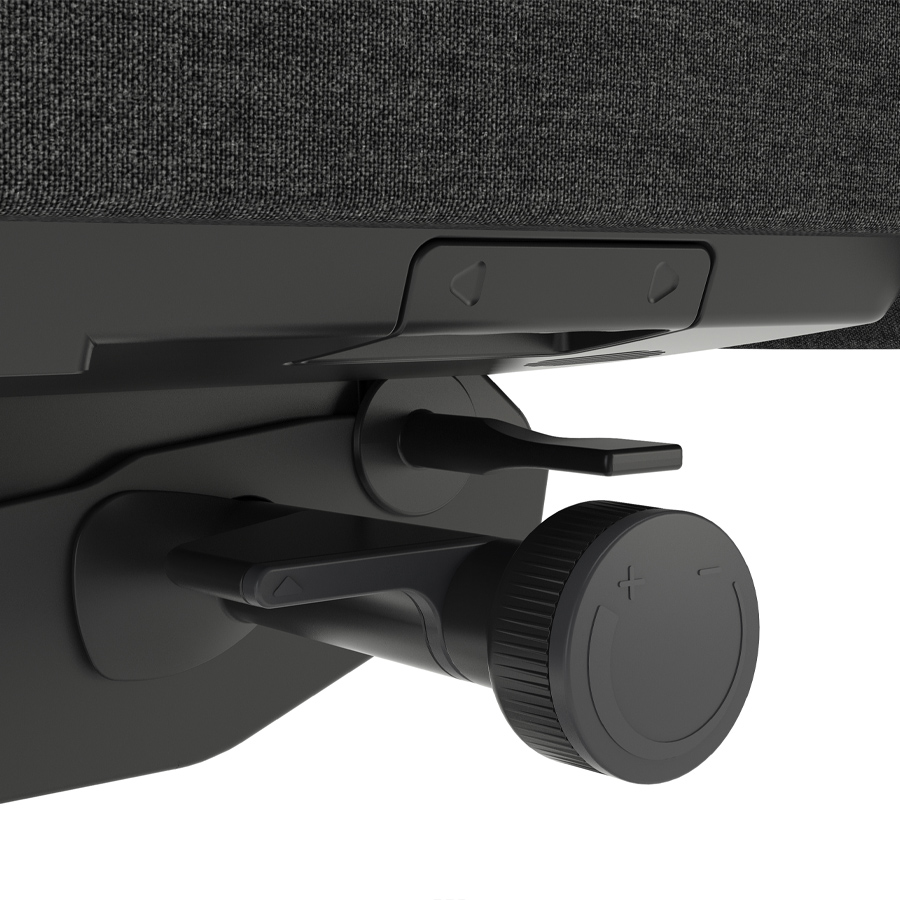 Interstuhl YOSTERis3 160YN Bürostuhl Stoff Lucia schwarz - Detail Verstellhebel rechte Seite