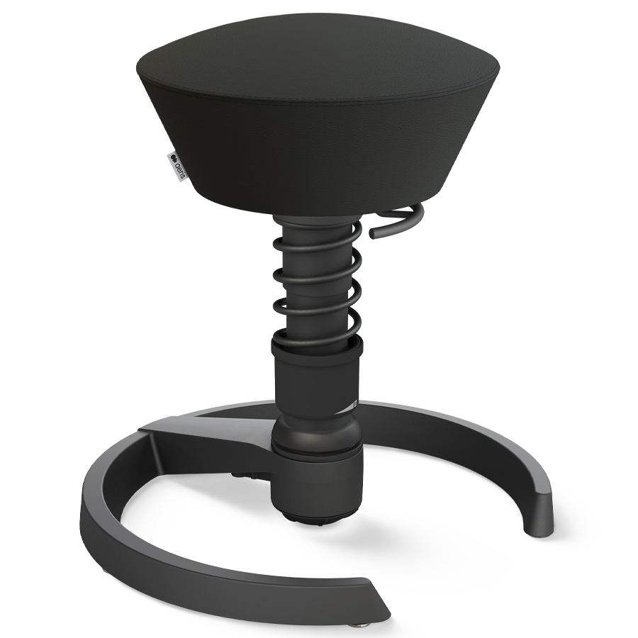 Aeris Swopper Kunstleder schwarz - Gleiter - Gestell schwarz - Low-Feder