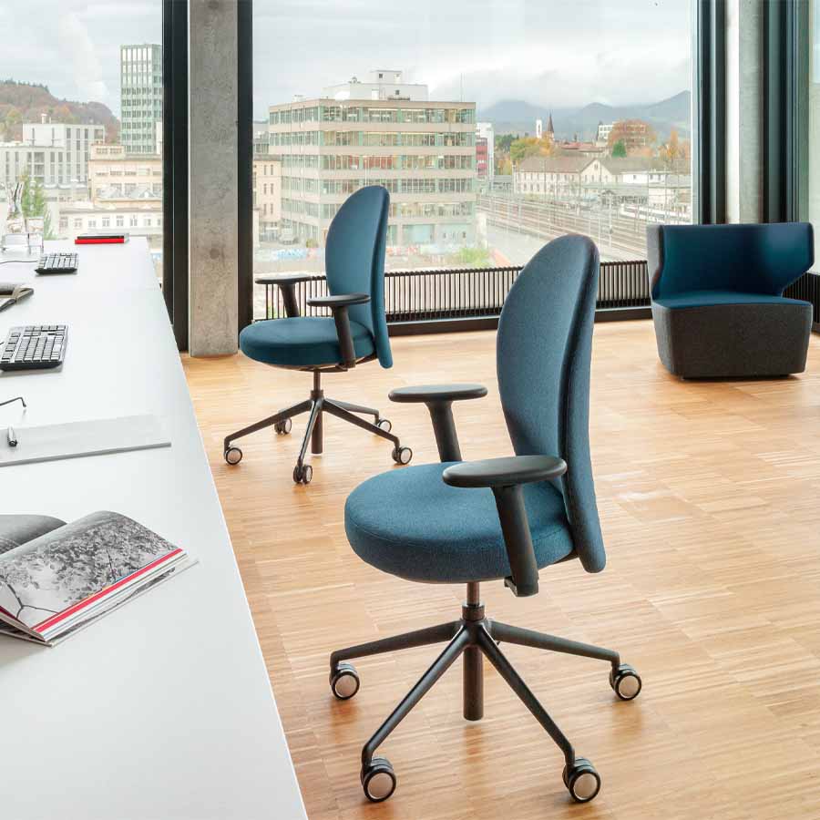 Girsberger Marva Bürostuhl Homeoffice mit Designrollen - Beispielbild