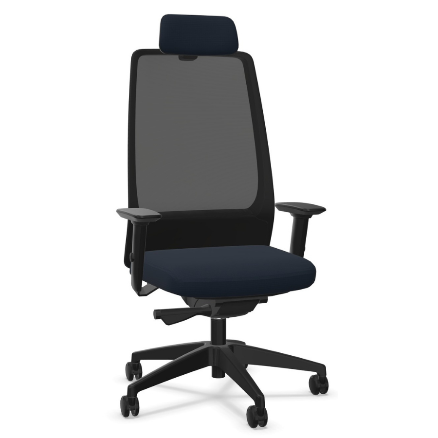 Interstuhl AIMis1 1S33 Bürostuhl schwarz kobaltblau