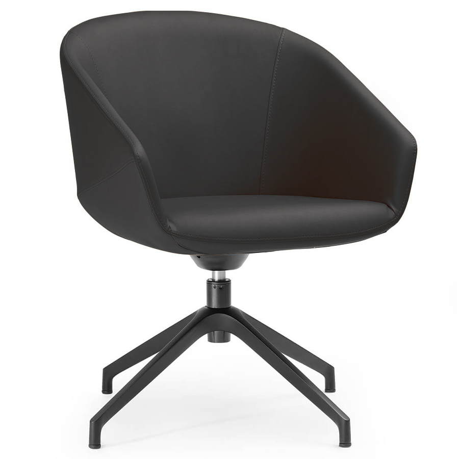 bejot Oxco small OX S 4R Konferenzsessel, Leder S Black schwarz