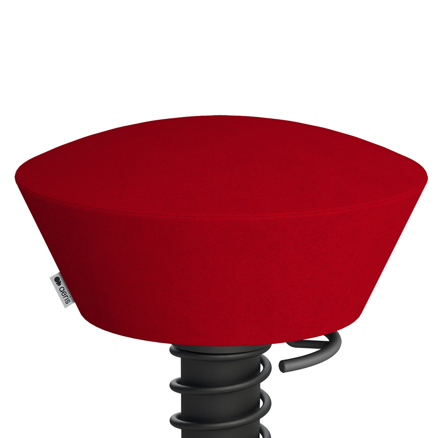 Aeris Swopper Mikrofaser rot mit Gleitern - Nahaufnahme