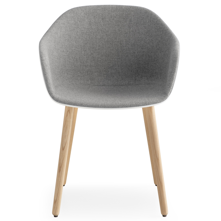 lapalma SEELA AC S313 Gestell Eiche gebleicht - Bezug Innenschale Remix 0123 - Front