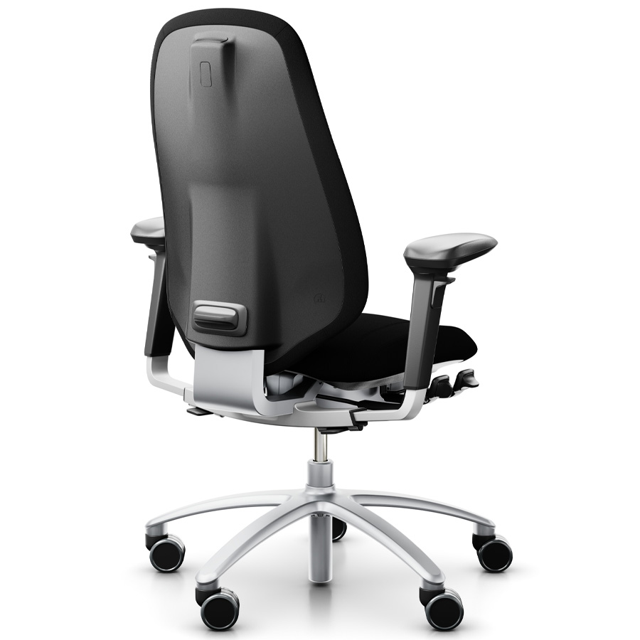 RH Mereo 300 silver hohe Rückenlehne und Armlehnen - Rückansicht