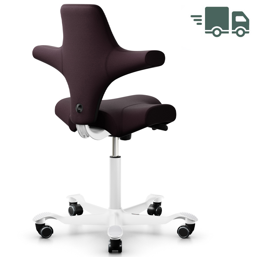 HAG Capisco 8106 - Stoff Select Aubergine - Rückansicht
