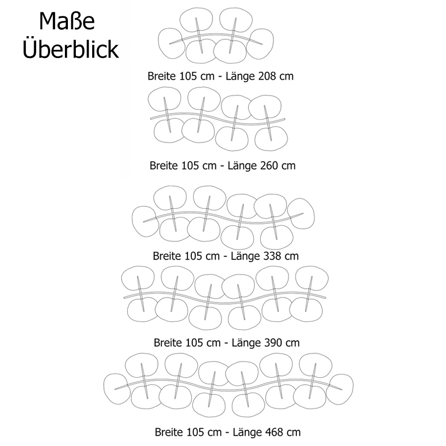 Caimi Botanica Akustik-Wand- und Deckenabsorber - Maße im Überblick