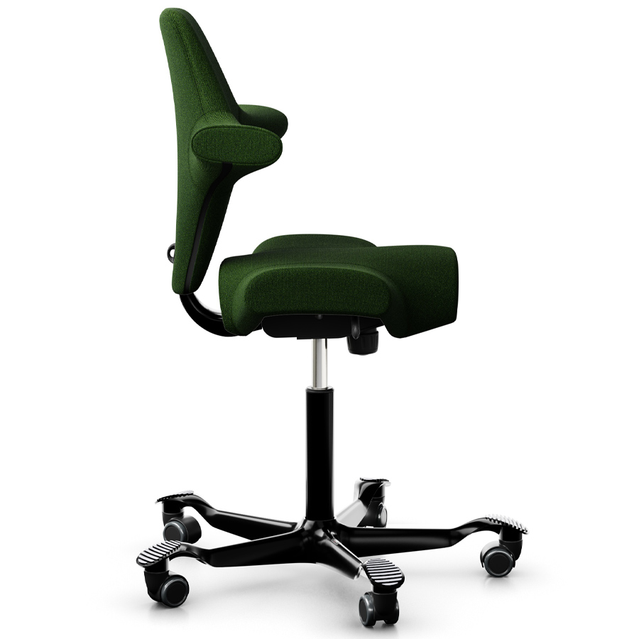 HAG CAPISCO 8106 - Stoff Capture 6501 - Gestell schwarz - Seitenansicht