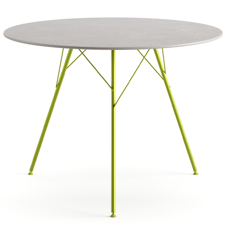 Arper Leaf 1816 Gartentisch mit Gestell Grün