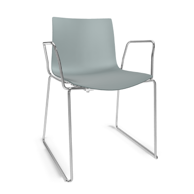 Arper Catifa 46 0278 einfarbig petrol mit armlehnen