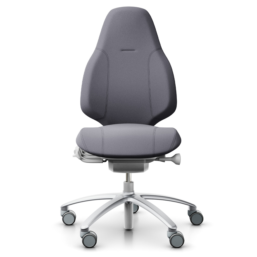 RH Mereo 220 silver-grey mit hoher Rückenlehne - Stoff Xtreme grau - Frontansicht