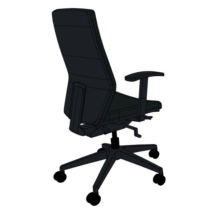 König + Neurath JET II Drehstuhl mit Softpolster in schwarz