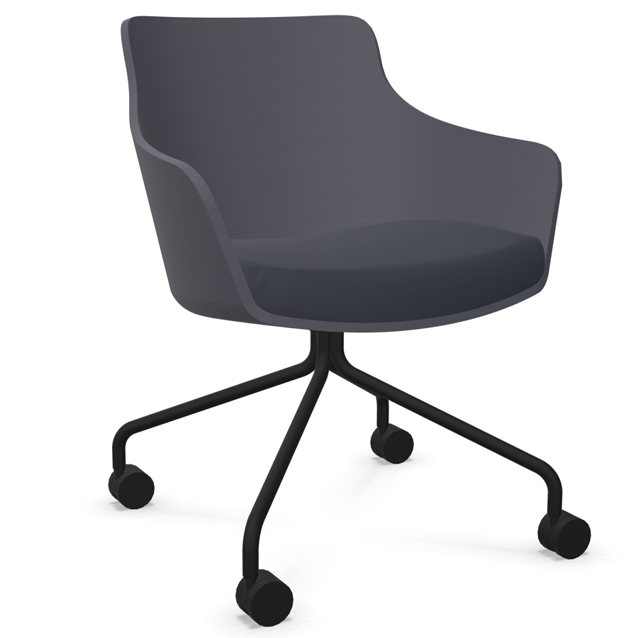 Klöber WOOOM (woo57) Sessel niedrig mit Rollen - Farbbeispiel