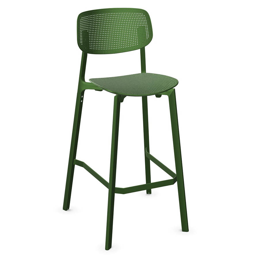 Kristalia COLANDER Barhocker grasgrün