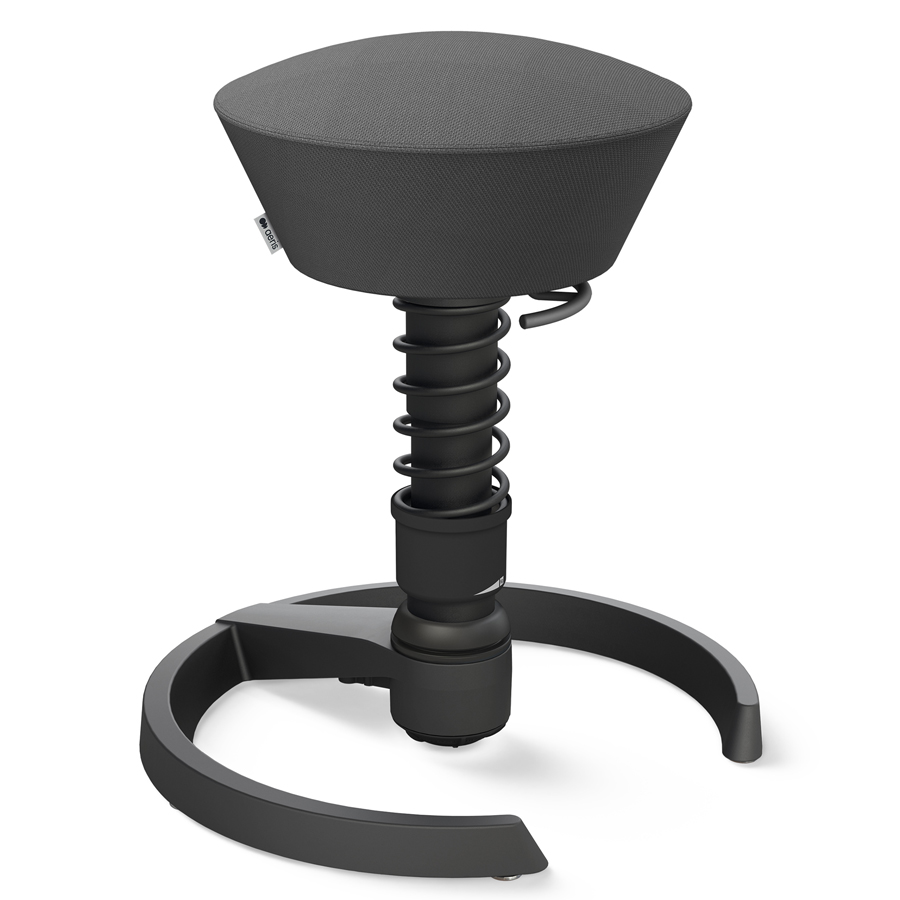 Aeris Swopper Select Wolle schiefergrau - Gleiter - Gestell schwarz - Standardfeder