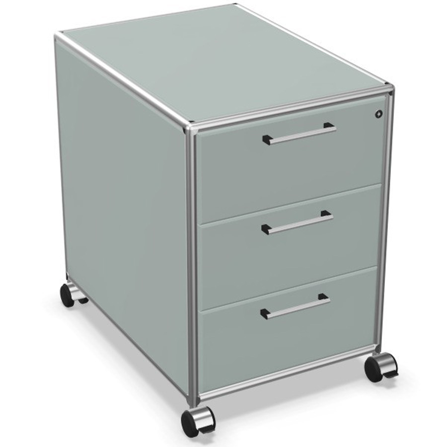 Bosse Rollcontainer mit Schüben silber - Gestell chrom