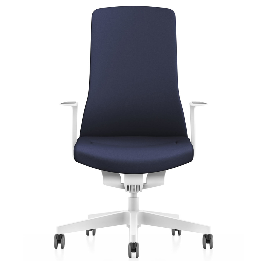 Interstuhl PUREis3 PU113 weiß blau Frontansicht