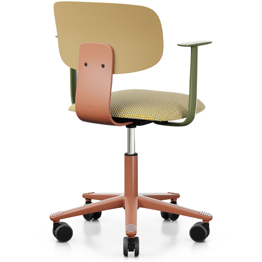HAG Tion 2140 Bürostuhl mit Armlehnen Harvest - Sitz Stoff Sisu 405 - Rückenschale Kunststoff