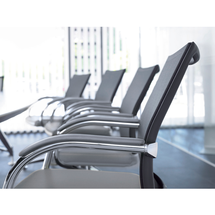 Klöber Orbit Network Armauflage lederumpolstert schwarz