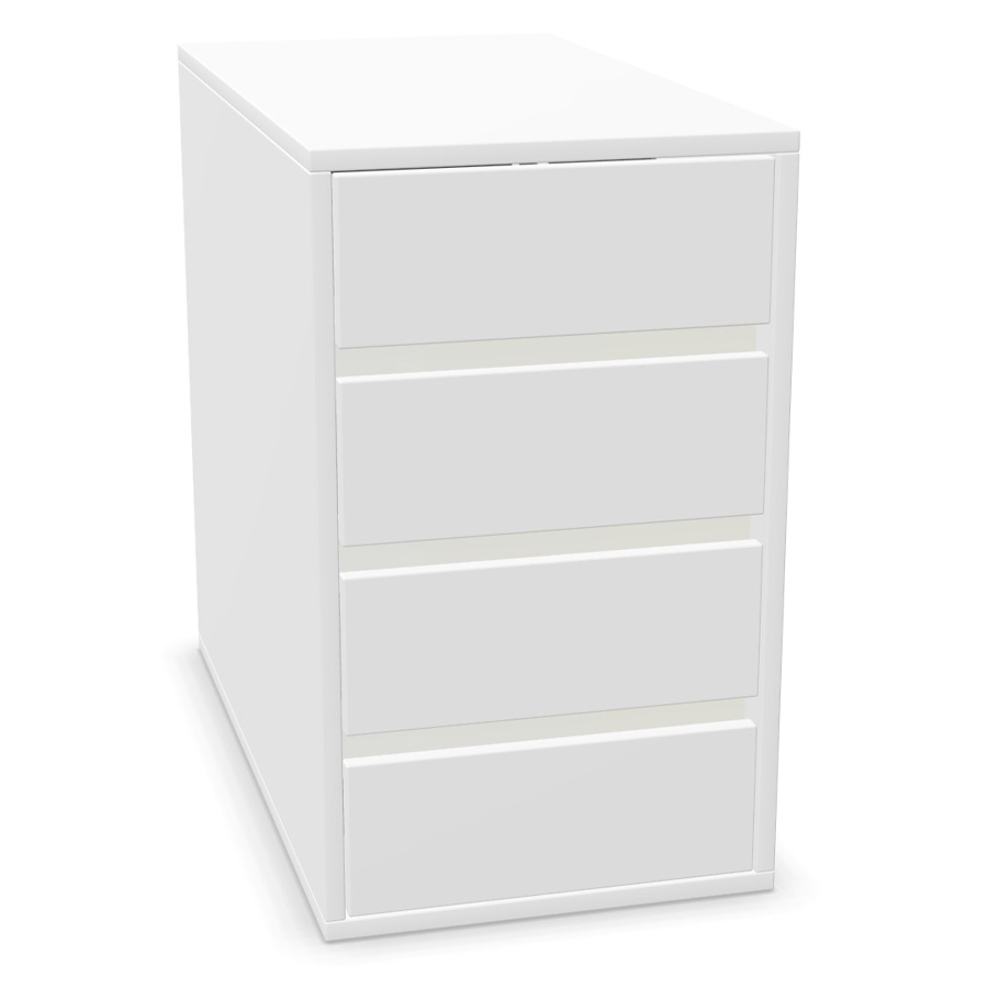 Palmberg Anstellcontainer Standcontainer Select in Weiß - Greifraumprofile weiß