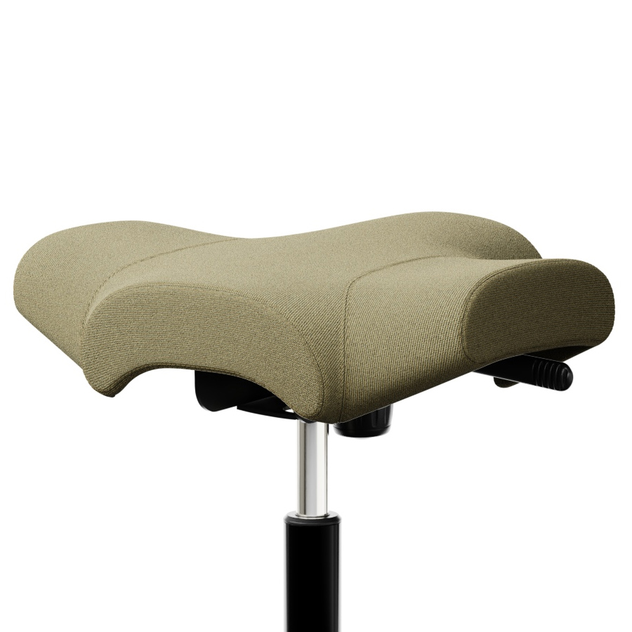 HAG Capisco 8105 Hocker Sattelhocker grünbeige mit Gestell schwarz