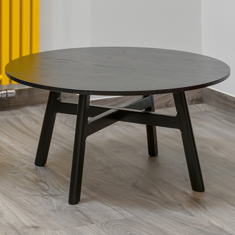 Noti Mishell Beistelltisch Holzgestell Höhe 40 cm in Eiche schwarz