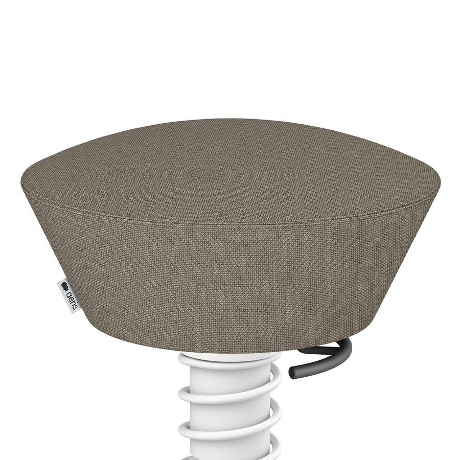 Aeris Swopper Cura beige meliert | Gestell weiß | Gleiter - Nahaufnahme