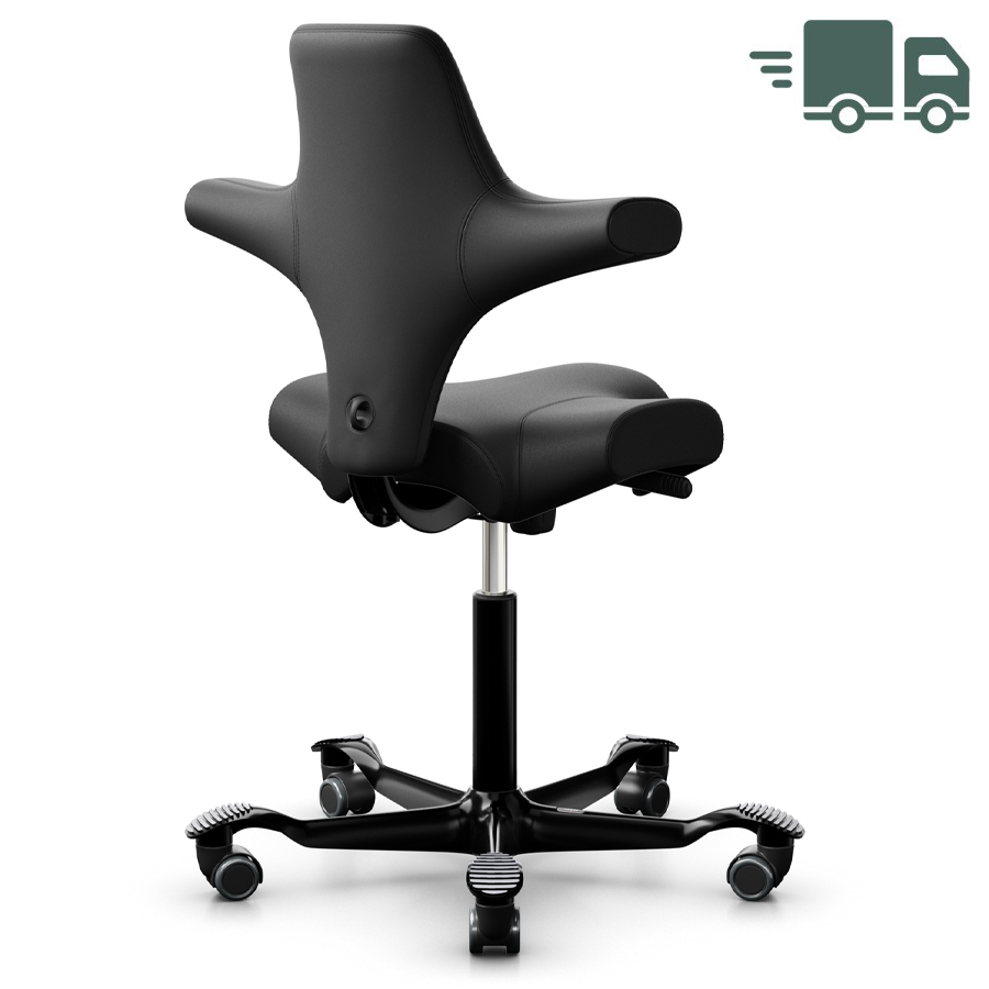 HAG Capisco 8106 Kunstleder schwarz | Gestell schwarz