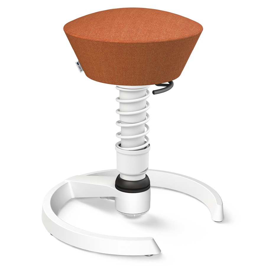 Aeris Swopper Capture Wolle orange-rot meliert - Gleiter - Gestell weiß - Standardfeder