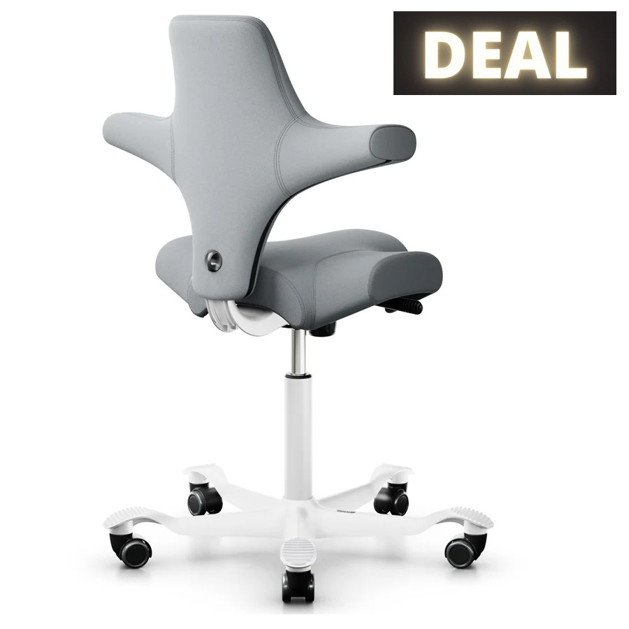 HAG Capisco 8106 hellgrau 094 mit weißem Gestell