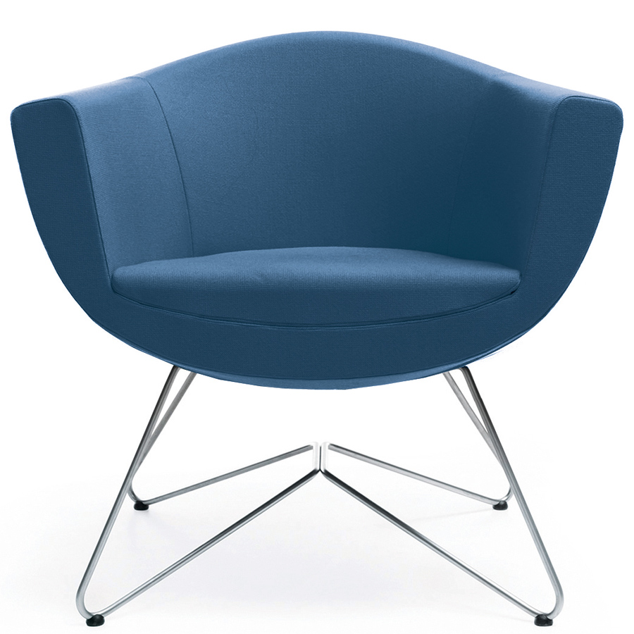 Profim Sorriso 10V mit Filigranfuß | Bezug Alba blau 6026